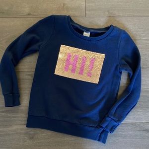 Flip Sequin "Hi, Bye" Sweatshirt